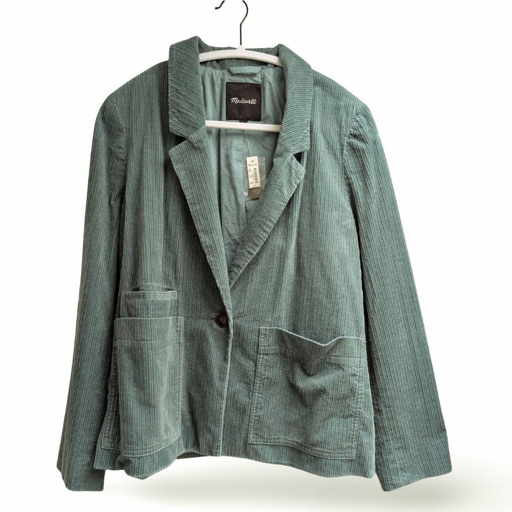 Madewell Corduroy Crop Dorset Blazer